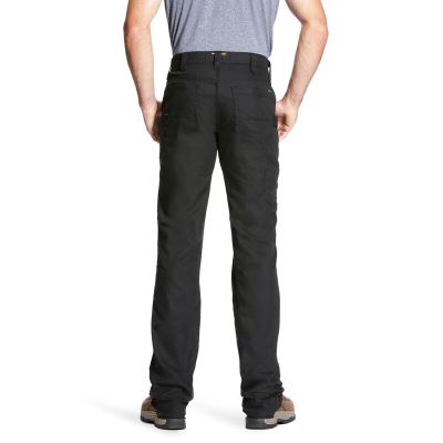 Ariat Work: Rebar M4 Low Rise DuraStretch Canvas Utility Boot Cut Pantalones Hombre - Negras (WCEDR0